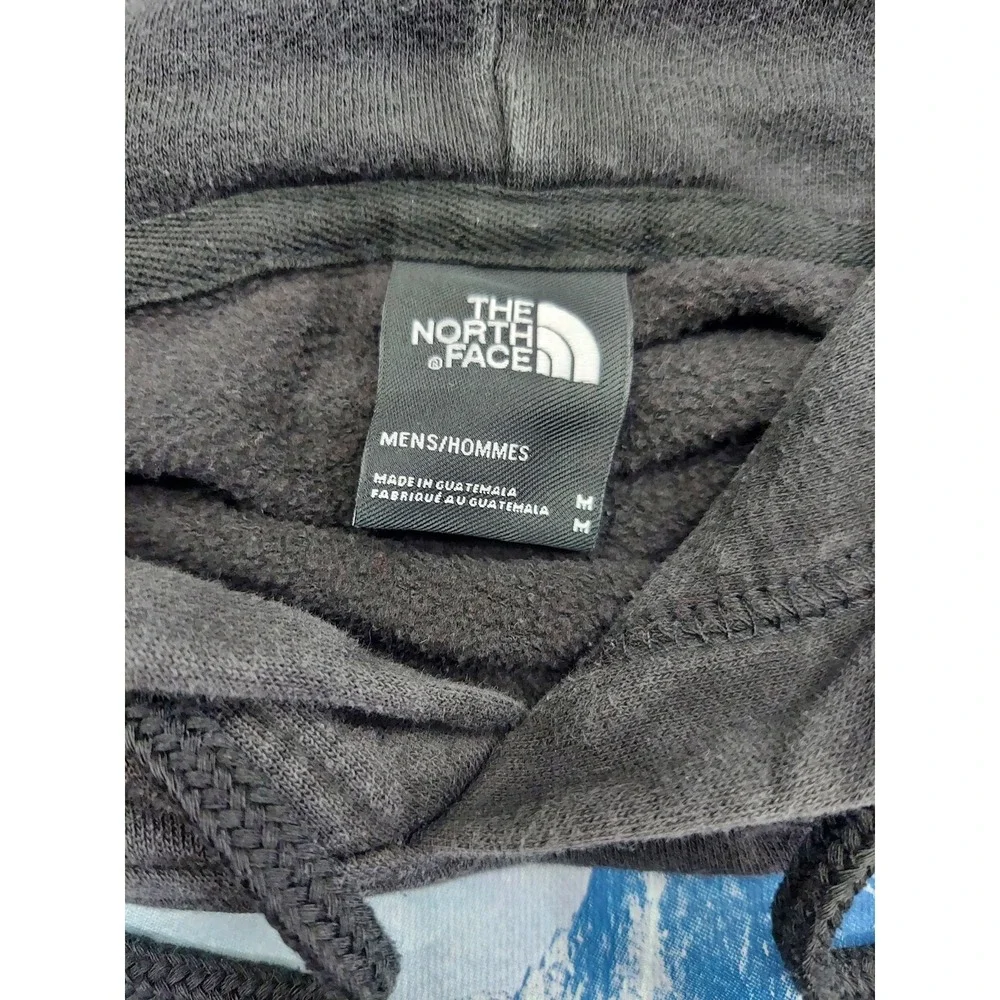 The North Face Hoodie Mens Medium Black‎ Bear Graphic Pullover Fleece Sweatshirt
